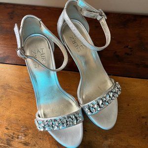 Silver Embellished Heels